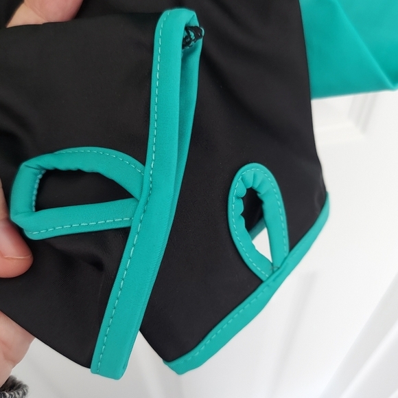 Moxie Cycling Bolero Jacket Black/Aqua Large NWT - Picture 5 of 8